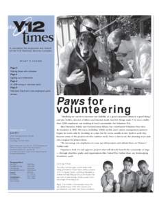 A newsletter for employees and friends of the Y-12 National Security Complex W H AT ’ S I N S I D E Page 2 Helping those who volunteer