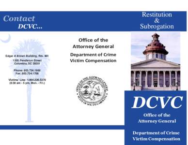 Restitution & Subrogation Contact DCVC…