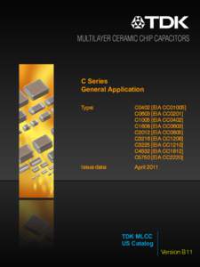 TDK MLCC US Catalog B11 - General Application