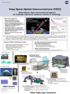 Deep Space Network / Optics / Optical communication / Laser / Transceiver / Optical fiber / Technology / Jet Propulsion Laboratory / Electronics