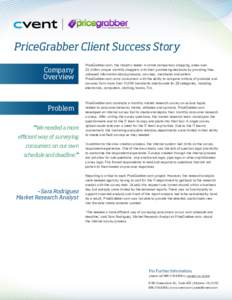 PriceGrabber Client Success Story Company Overview Problem “We needed a more