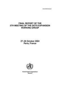 Microsoft Word - Final Revised 5th DEWG report 29 Sept 05.doc