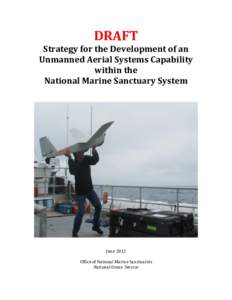 DRAFT  Strategy for the Development of an Unmanned Aerial Systems Capability within the National Marine Sanctuary System