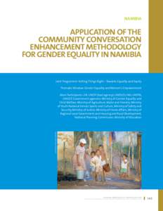 Namibia  Application of the Community Conversation Enhancement Methodology for Gender Equality in Namibia