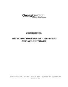 Microsoft Word - Georgia Watch - Credit Freeze Report.doc