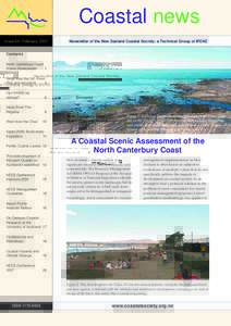 Coastal news Issue 34 • February 2007 Newsletter of the New Zealand Coastal Society: a Technical Group of IPENZ  Contents