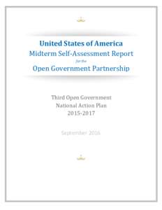United States of America Midterm Self-Assessment Report for the Open Government Partnership