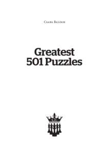 The Greatest 501 Puzzles.indb