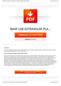 BOOKS ABOUT NAAP LAB EXTRASOLAR PLANETS STUDENT GUIDE ANSWERS  Cityhalllosangeles.com NAAP LAB EXTRASOLAR PLA...