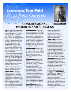Congressman  Tom Petri News from Congress CONGRESSIONAL