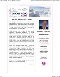 CUPE LocalAre Your Manuals Up to Date?  1 of 2 https://us2.admin.mailchimp.com/campaigns/preview-content-html?id=...