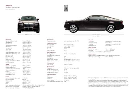 wraith Technical specification World Version 1947 mm[removed]in