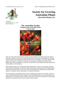 http://www.sgapgld.org.au/publications.html  SGAP(Qld) publications and book reviews Society for Growing Australian Plants