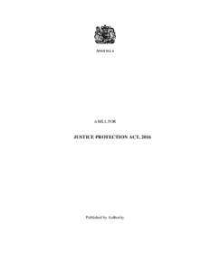 ANGUILLA  A BILL FOR JUSTICE PROTECTION ACT, 2016