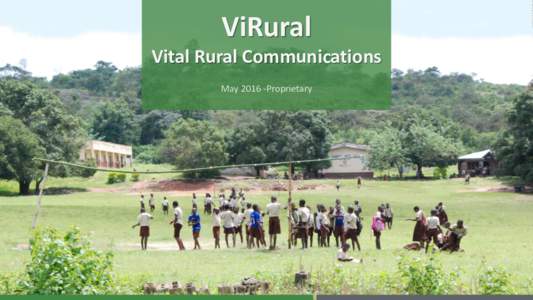 ViRural Vital Rural Communications MayProprietary Mobile Money