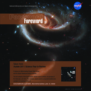 National Aeronautics and Space Administration  Foreword Taken from: Hubble 2011: Science Year in Review