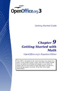 Getting Started Guide  9 Chapter Getting Started with