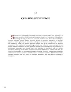 Knowledge / Academia / Education / Scientific method / Research / Discipline / Science / Statistics / Social science / Sociology / Descriptive knowledge / Interdisciplinarity