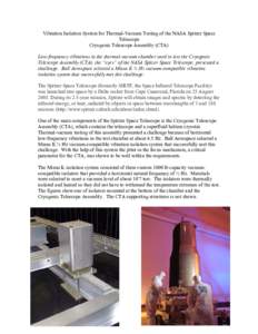 Microsoft Word - Spitzer Space Telescope Case Study.doc