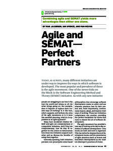 doi:Article development led by queue.acm.org  Combining agile and SEMAT yields more