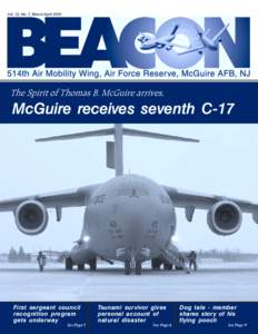 Vol. 12, No. 7, March-April[removed]The Spirit of Thomas B. McGuire arrives, McGuire receives seventh C-17