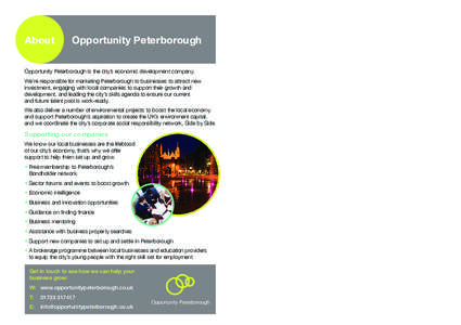 About  Opportunity Peterborough About