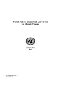 United Nations Framework Convention on Climate Change United Nations 1992