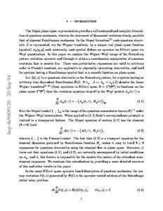 Weyl quantization / Moyal bracket / José Enrique Moyal / Hilbert space / Hamiltonian mechanics / Canonical commutation relation / Schrödinger picture / Schrödinger equation / Wave function / Physics / Quantum mechanics / Stone–von Neumann theorem