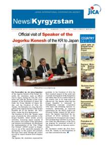 F R OM  News Kyrgyzstan NOVEMBER 2014–JANUARY 2015  ●