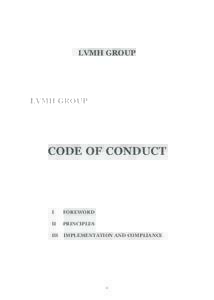 LVMH GROUP  CODE OF CONDUCT I