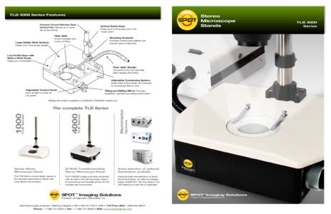 TLB 3000 Stereo Microscope Stand with Fiber Optic Illumination