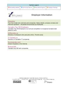Symbol Legend Job posting website Community Service  Recruitment Agency