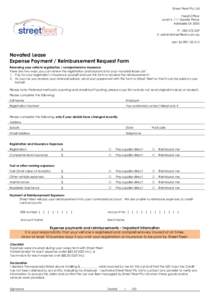 Novated Lease Expense Payment Reimbursement Request Form