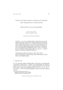 91  Documenta Math. Tame Class Field Theory for Singular Varieties over Algebraically Closed Fields