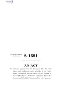 113TH CONGRESS 2D SESSION S[removed]AN ACT