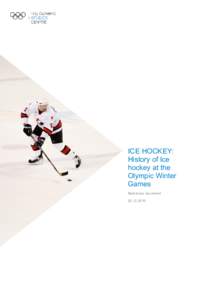 ICE HOCKEY: History of Ice hockey at the Olympic Games