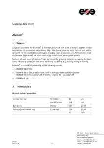 Material data sheet  Alumide® 1  General