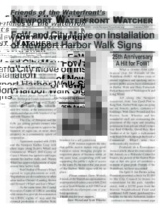 Friends of the Waterfront’s  NEWPORT WATERFRONT WATCHER Vol. 25, Issue 1  © FoW P.O. Box 932, Newport, RI[removed]www.NewportWaterfront.org