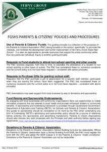 Ferny Hills /  Queensland / Philanthropy / Parents and Citizens / Fundraising