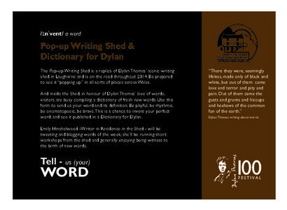 Invent a WORD_Layout:20 Page 1  /ɪnˈvent/ a word Pop-up Writing Shed & Dictionary for Dylan