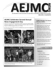 NEWS  AEJMC The Newsletter of the Association for Education in Journalism and Mass Communication Volume 49 No. 1 | November 2015
