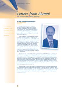 tinbergen magazine 17, springLetters from Alumni life after the PhD thesis defense At home in the investment industry l