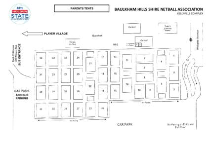 PARENTS TENTS  BAULKHAM HILLS SHIRE NETBALL ASSOCIATION KELLYVILLE COMPLEX  BUS ENTRANCE