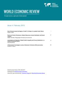 Issue 4, FebruaryDoes Saving Increase the Supply of Credit? A Critique of Loanable Funds Theory Fabian Lindner  1