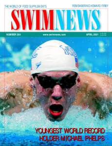 THE WORLD OF FOOD SUPPLEMENTS  NUMBER 264 www.swimnews.com
