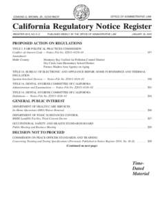 California Regulatory Notice Register 2015, Volume No. 4-Z
