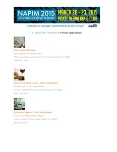   BEST RESTAURANTS in Ponte Vedra Beach Palm Valley Fish Camp Seafood | Ponte Vedra Beach