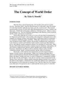 Political science / Political realism / Forms of government / Marxist theory / Hegemonic stability theory / Polarity in international relations / Hegemony / New world order / Polyarchy / International relations theory / International relations / Political philosophy