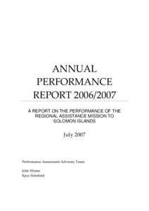 Microsoft Word[removed]RAMSI Performance Reportfinal.doc