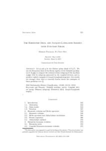 551  Documenta Math. The Eisenstein Ideal and Jacquet-Langlands Isogeny over Function Fields